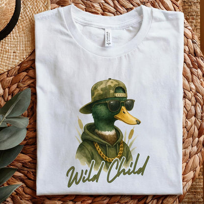 Wild Child Duck Hunting PNG, Funny Duck Hunt Design - 300 DPI Design for