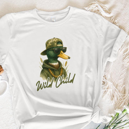 Wild Child Duck Hunting PNG, Funny Duck Hunt Design - 300 DPI Design for