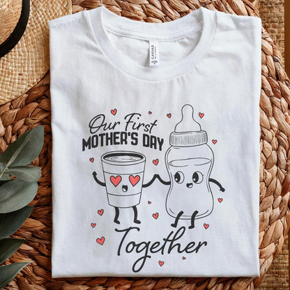 Our First Mothers Day Together PNG, Matching Mom and Baby - 300 DPI