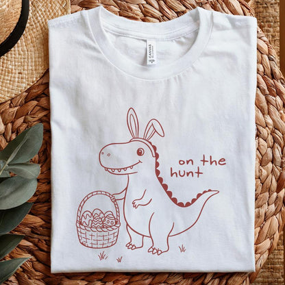 Dinosaur T Rex Easter PNG, Retro Easter Design - 300 DPI Design for T-Shirt