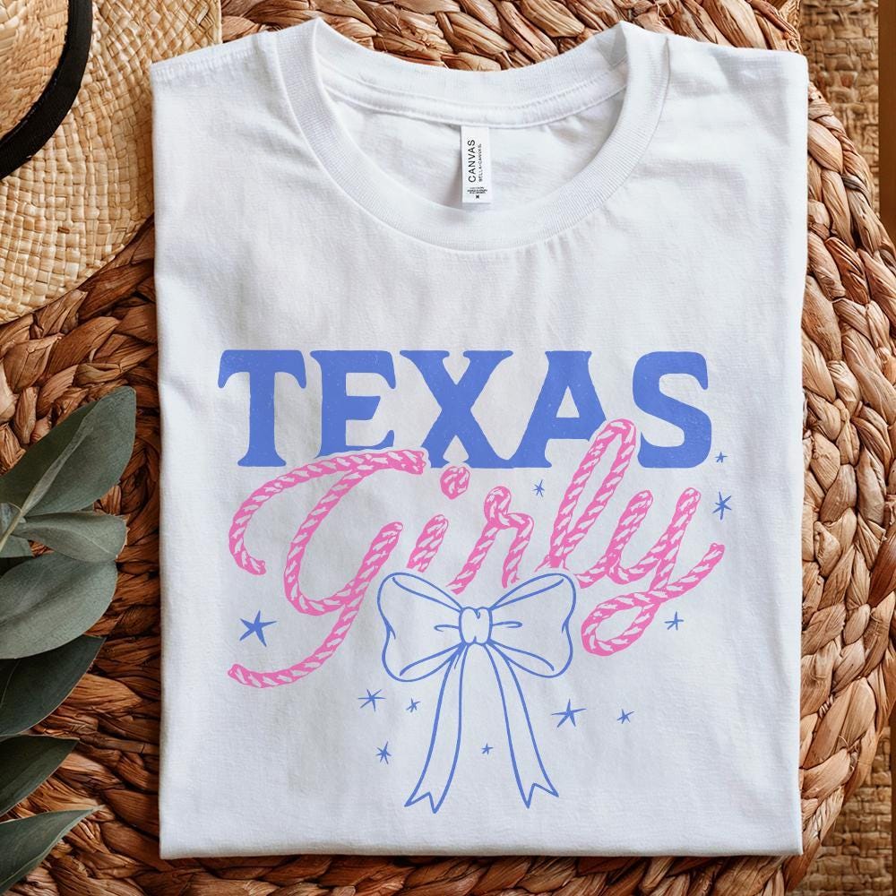 Texas Girly png, Coquette Cowgirl png - 300 DPI Design for T-Shirt