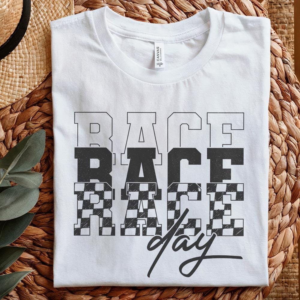 Race Day PNG, Race Day Vibes png - 300 DPI Design for T-Shirt