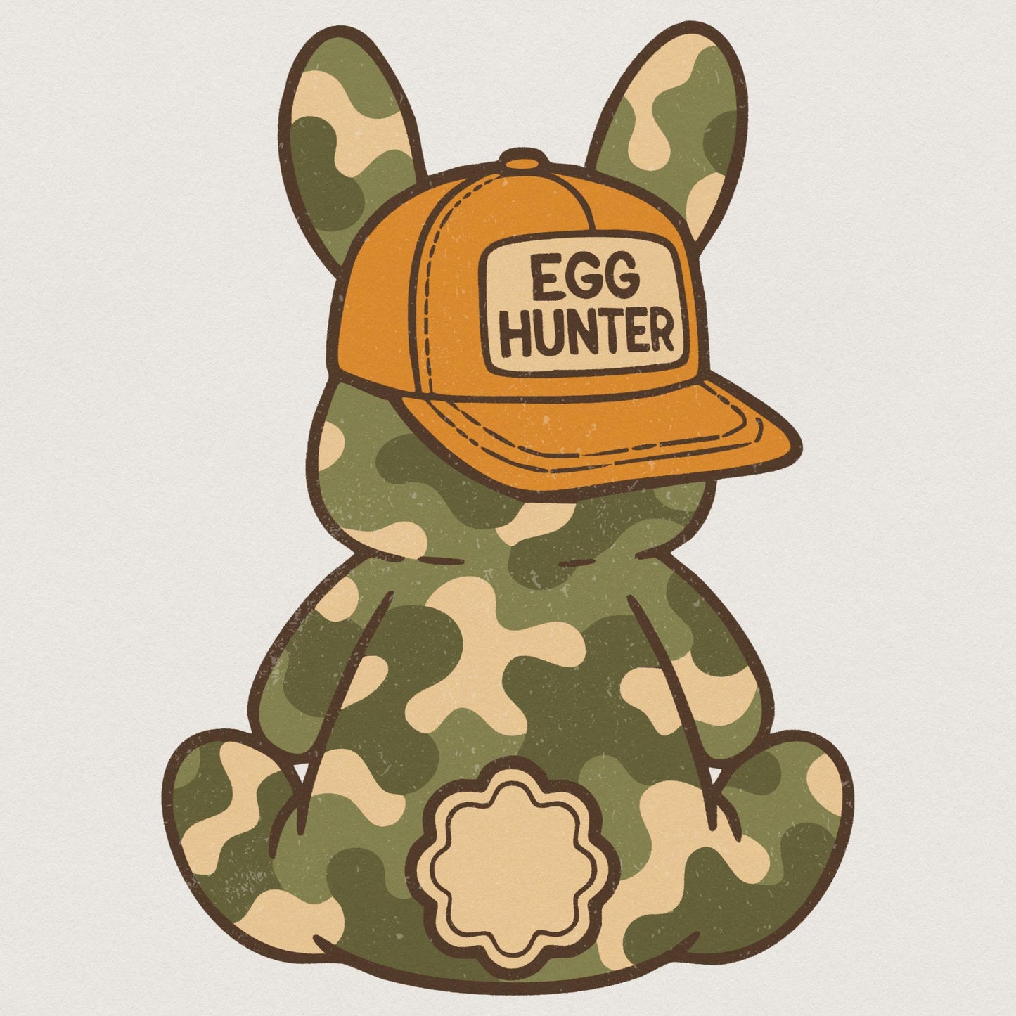 Boy Easter Bunny PNG, Egg Hunter Bunny - 300 DPI Design for T-Shirt