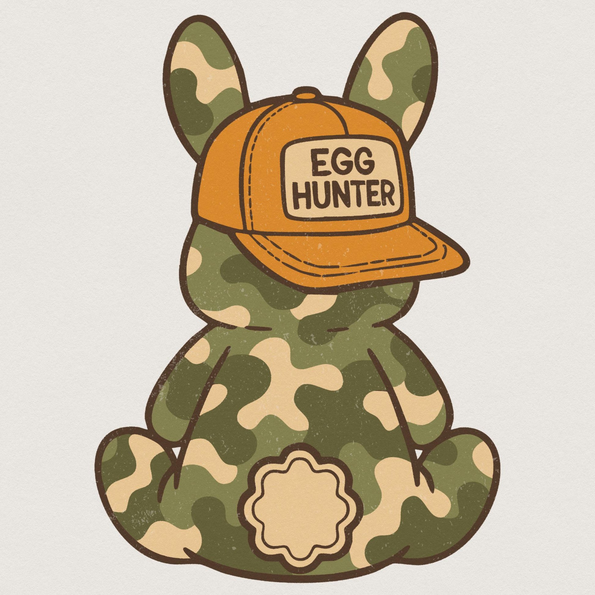 Boy Easter Bunny PNG, Egg Hunter Bunny - 300 DPI Design for T-Shirt
