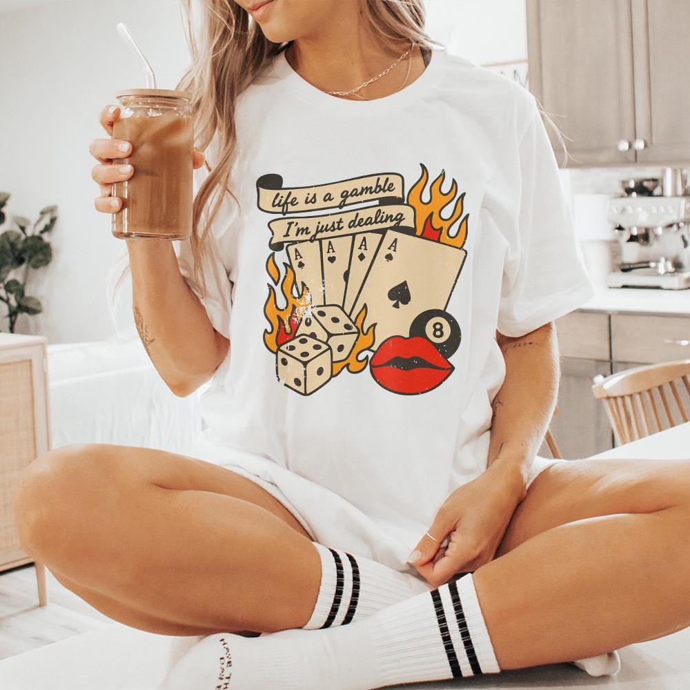 Retro Cowboy Design, Western Playing Card PNG - 300 DPI Design for T-Shirt