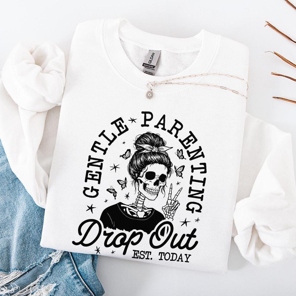 Gentle Parenting PNG, Funny Mom png - 300 DPI Design for T-Shirt