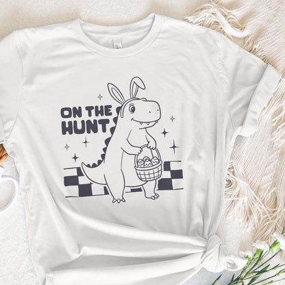 Cute Dinosaur Easter Png, Kids Easter Bunny Png - 300 DPI Design for