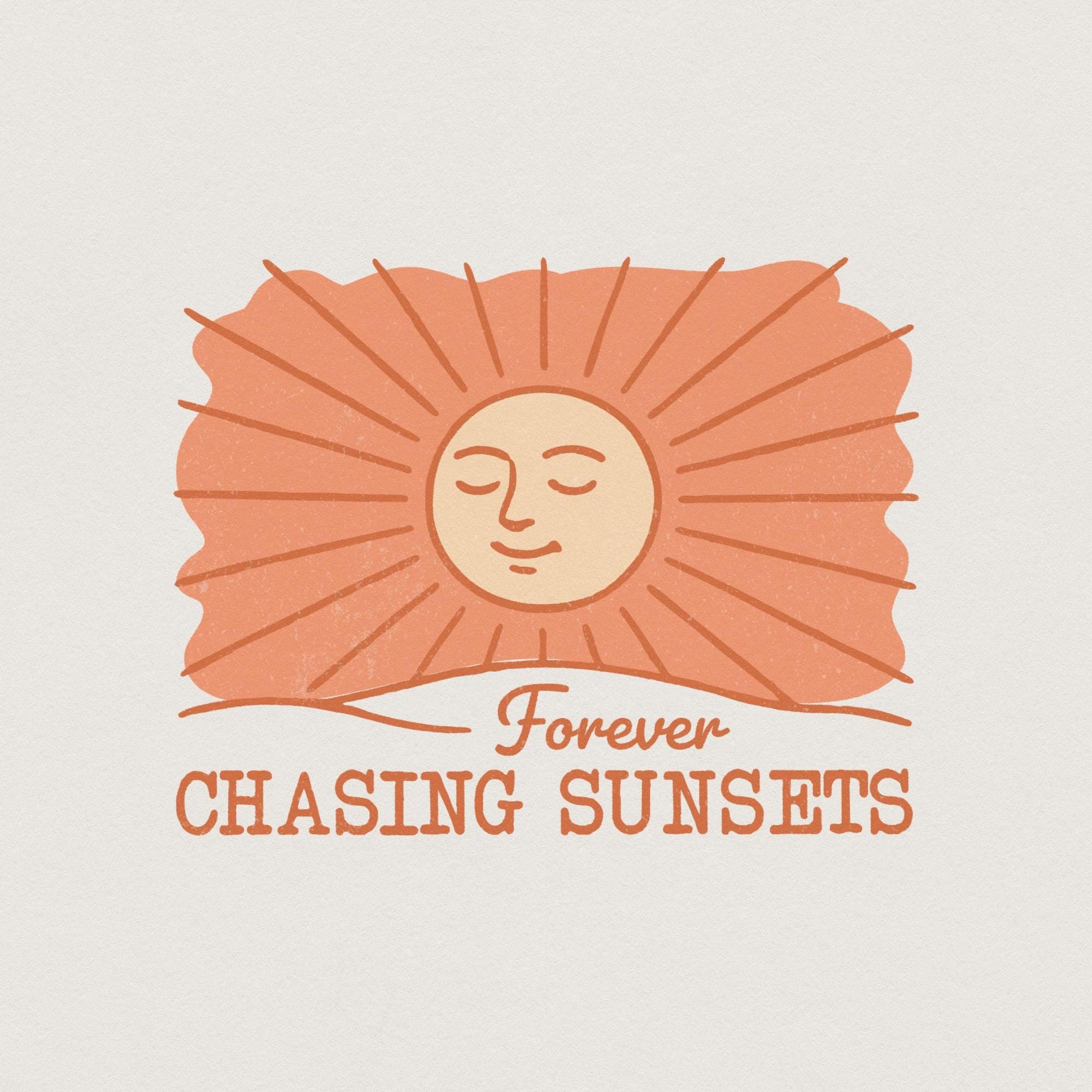 Chasing Sunset PNG, Sublimation Designs - 300 DPI Design for T-Shirt