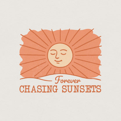 Chasing Sunset PNG, Sublimation Designs - 300 DPI Design for T-Shirt