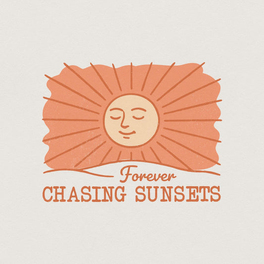 Chasing Sunset PNG, Sublimation Designs - 300 DPI Design for T-Shirt