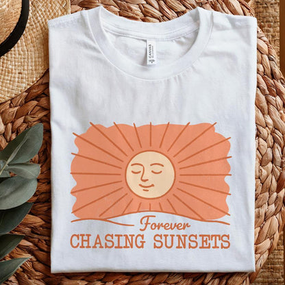 Chasing Sunset PNG, Sublimation Designs - 300 DPI Design for T-Shirt