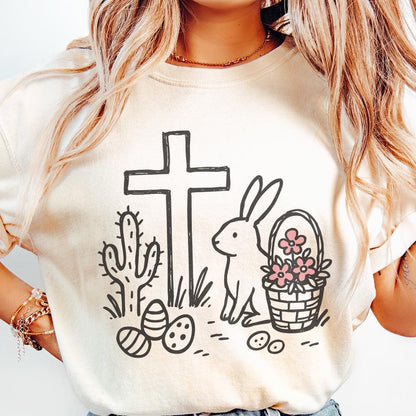 He Is Risen PNG, Matthew 28:6 Easter Design - 300 DPI Design for T-Shirt