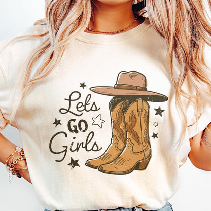 Let's Go Girls PNG, Sublimation Design - 300 DPI Design for T-Shirt