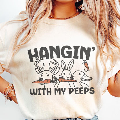 Hangin' with My Peeps PNG, Digital Download - 300 DPI Design for T-Shirt