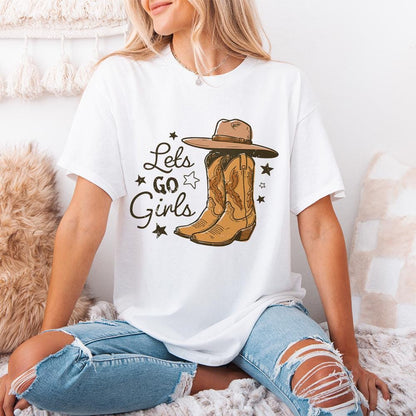 Let's Go Girls PNG, Sublimation Design - 300 DPI Design for T-Shirt