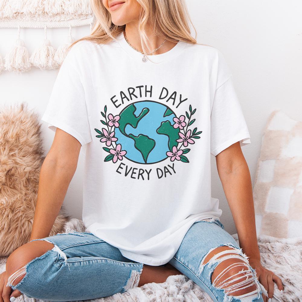 Earth Day Everyday Shirt PNG, Nature Lover Shirt - 300 DPI Design for