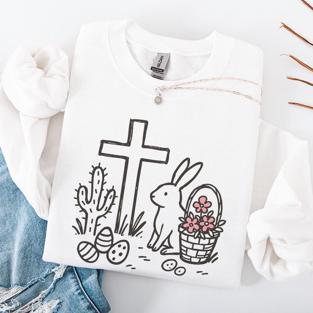 He Is Risen PNG, Matthew 28:6 Easter Design - 300 DPI Design for T-Shirt