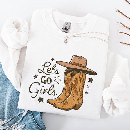 Let's Go Girls PNG, Sublimation Design - 300 DPI Design for T-Shirt