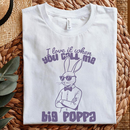 I Love It When You Call Me Big Hoppa PNG, Vintage Bunny Easter png - 300