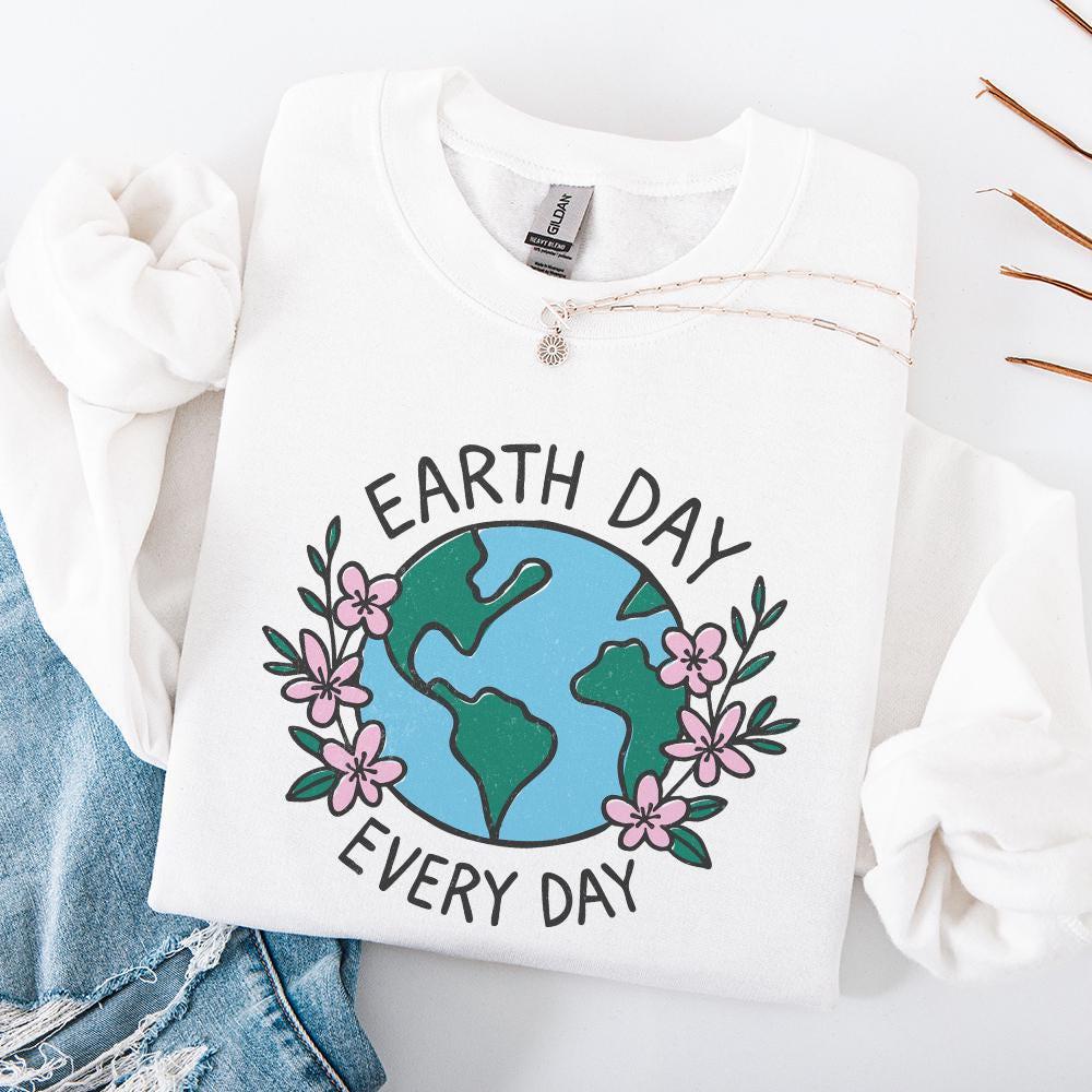 Earth Day Everyday Shirt PNG, Nature Lover Shirt - 300 DPI Design for