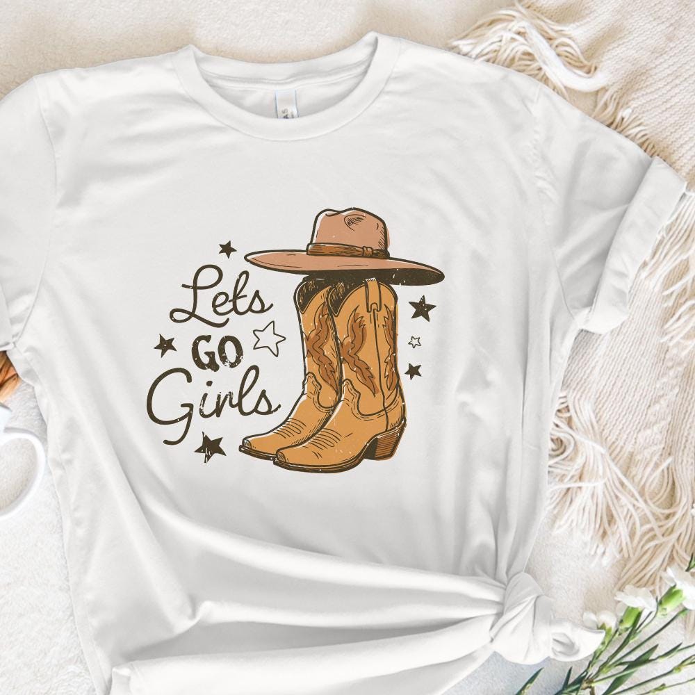 Let's Go Girls PNG, Sublimation Design - 300 DPI Design for T-Shirt