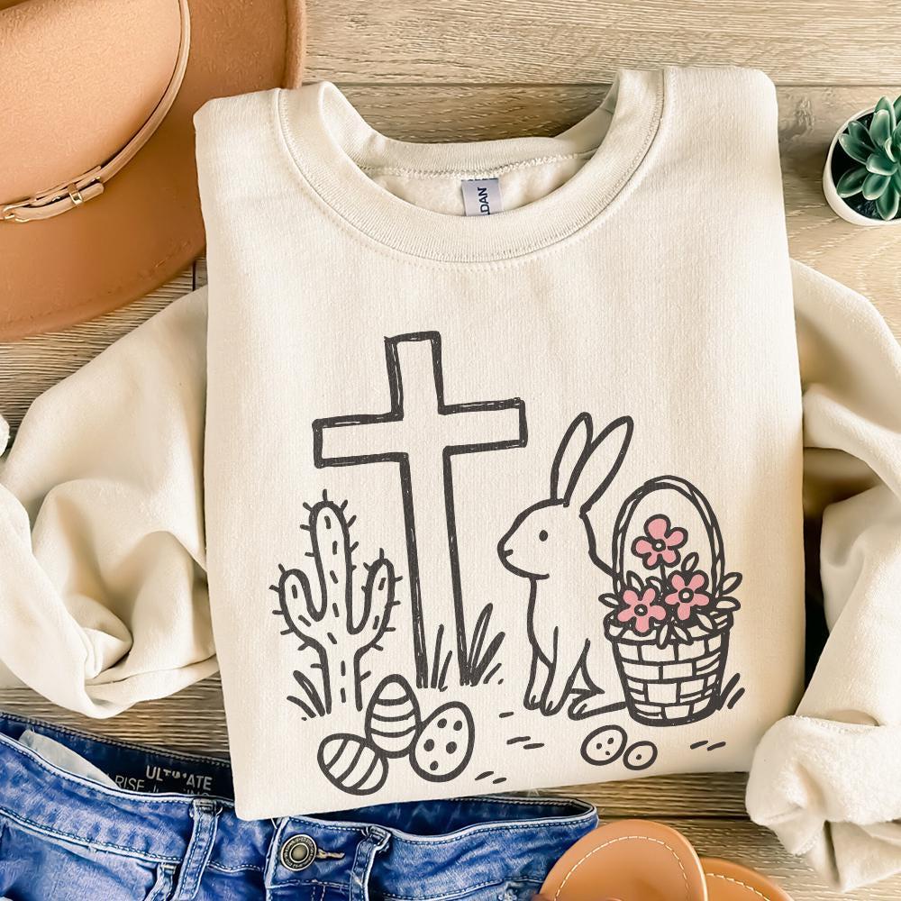 He Is Risen PNG, Matthew 28:6 Easter Design - 300 DPI Design for T-Shirt