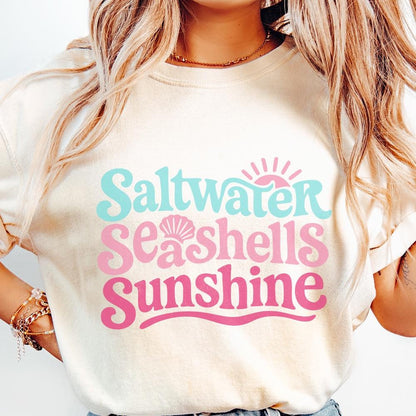 Saltwater Seashells Sunshine Png, Summer png - 300 DPI Design for T-Shirt