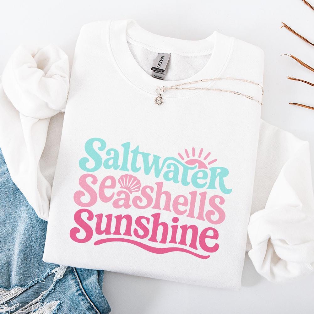 Saltwater Seashells Sunshine Png, Summer png - 300 DPI Design for T-Shirt