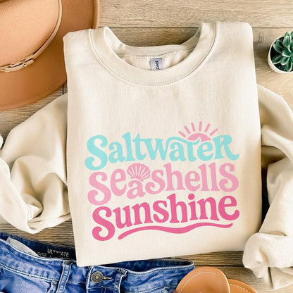 Saltwater Seashells Sunshine Png, Summer png - 300 DPI Design for T-Shirt