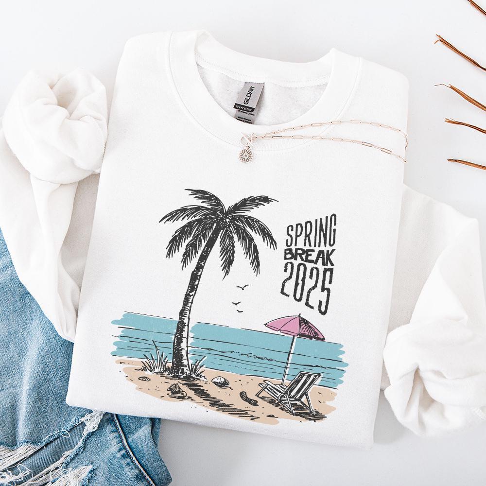Spring Break 2025 png, Spring Break PNG - 300 DPI Design for T-Shirt