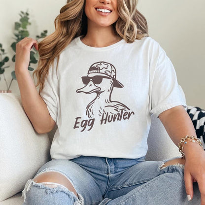 Egg Hunter PNG, Duck Backwards Hat - 300 DPI Design for T-Shirt