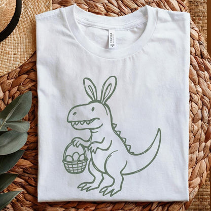 Easter Dinosaur Png, Dinosaur Easter Bunny - 300 DPI Design for T-Shirt