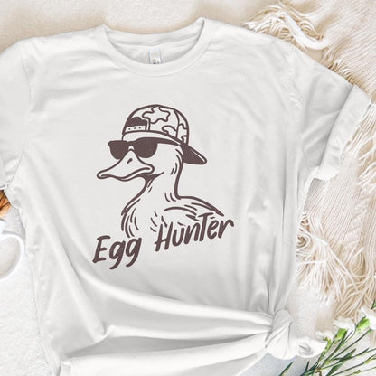 Egg Hunter PNG, Duck Backwards Hat - 300 DPI Design for T-Shirt