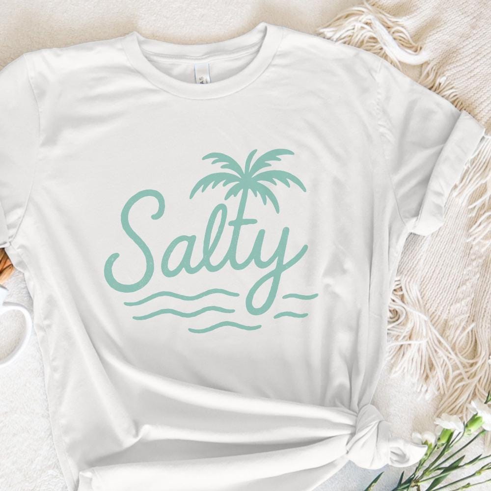 Salty Summer png, Summer Vibes PNG - 300 DPI Design for T-Shirt