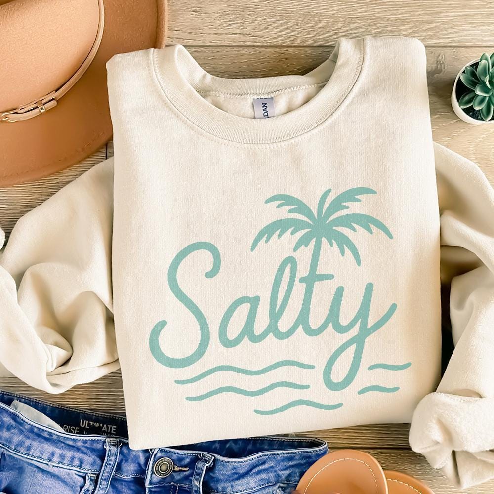 Salty Summer png, Summer Vibes PNG - 300 DPI Design for T-Shirt