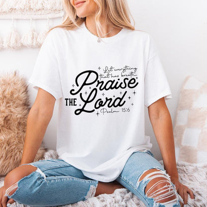Praise The Lord PNG, Christian Shirt PNG - 300 DPI Design for T-Shirt