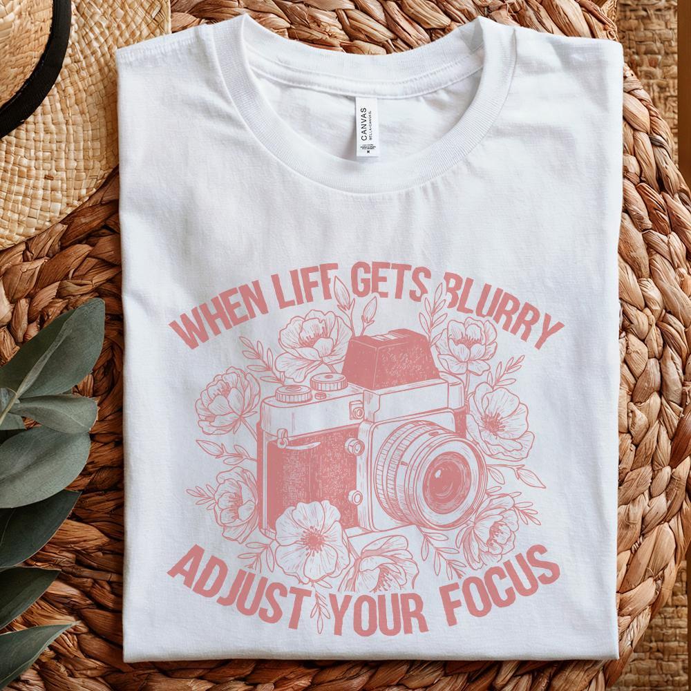 When life Gets Blurry Png, Boho Sublimation - 300 DPI Design for T-Shirt