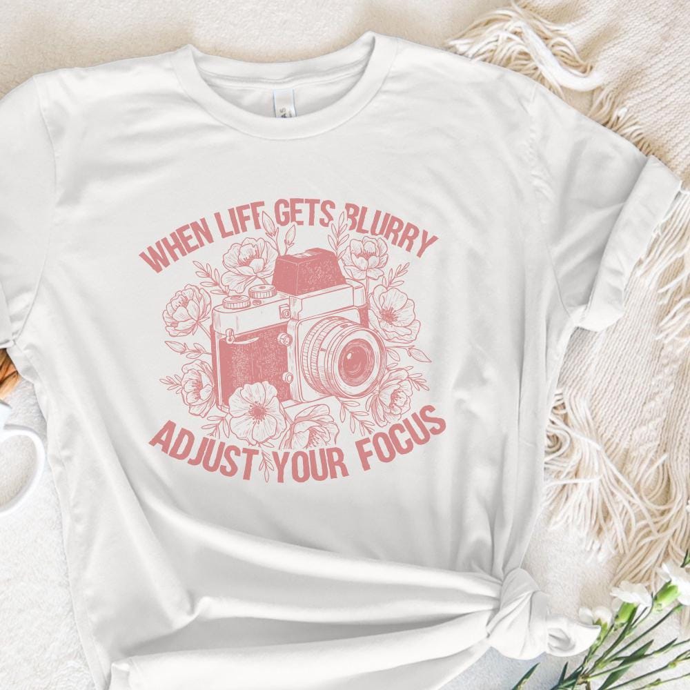 When life Gets Blurry Png, Boho Sublimation - 300 DPI Design for T-Shirt