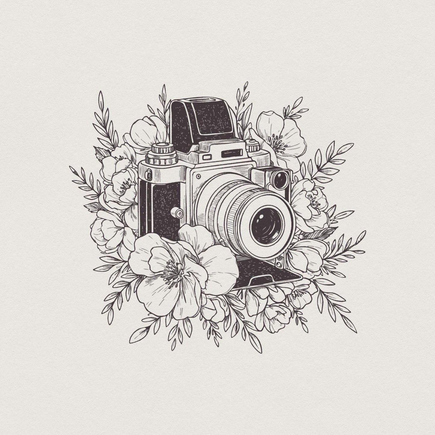Vintage Retro Camera Png, Boho Sublimation - 300 DPI Design for T-Shirt