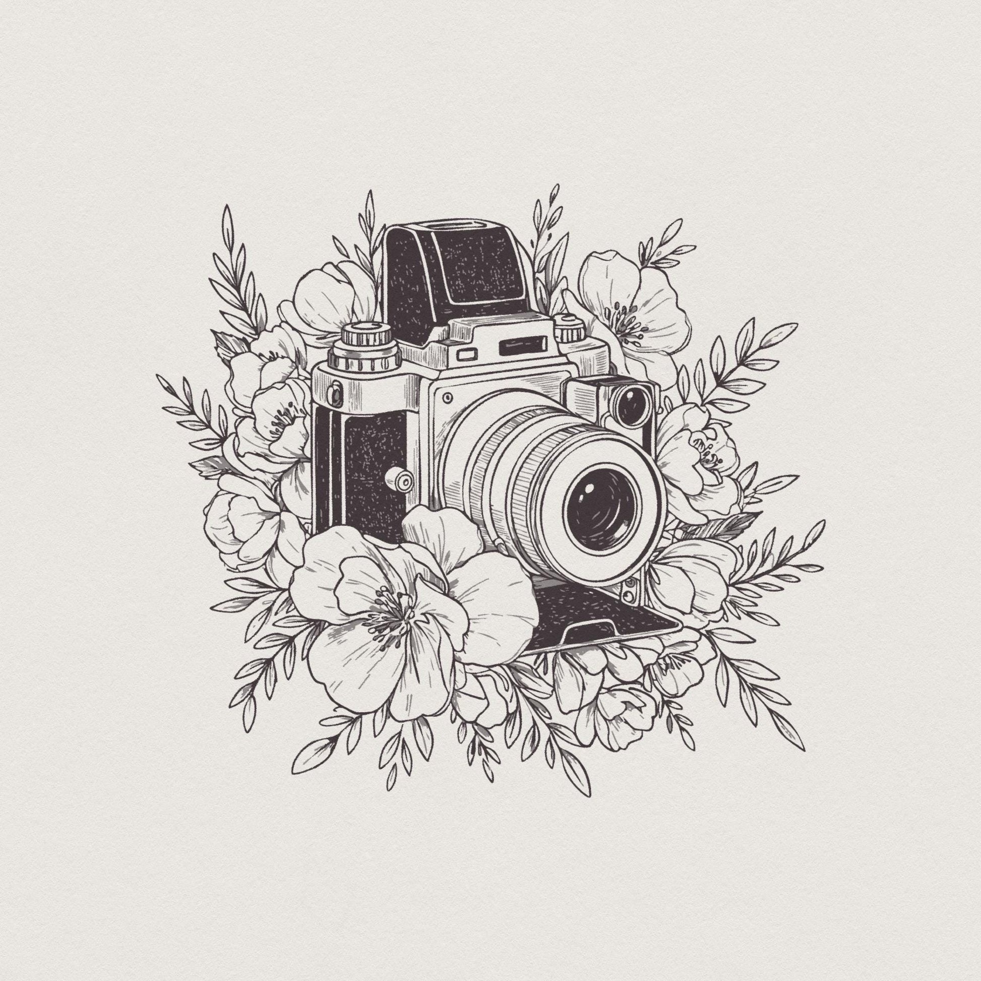 Vintage Retro Camera Png, Boho Sublimation - 300 DPI Design for T-Shirt