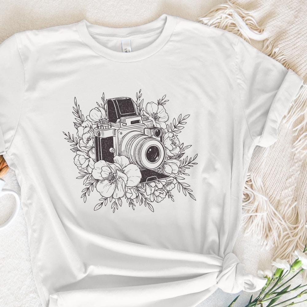Vintage Retro Camera Png, Boho Sublimation - 300 DPI Design for T-Shirt