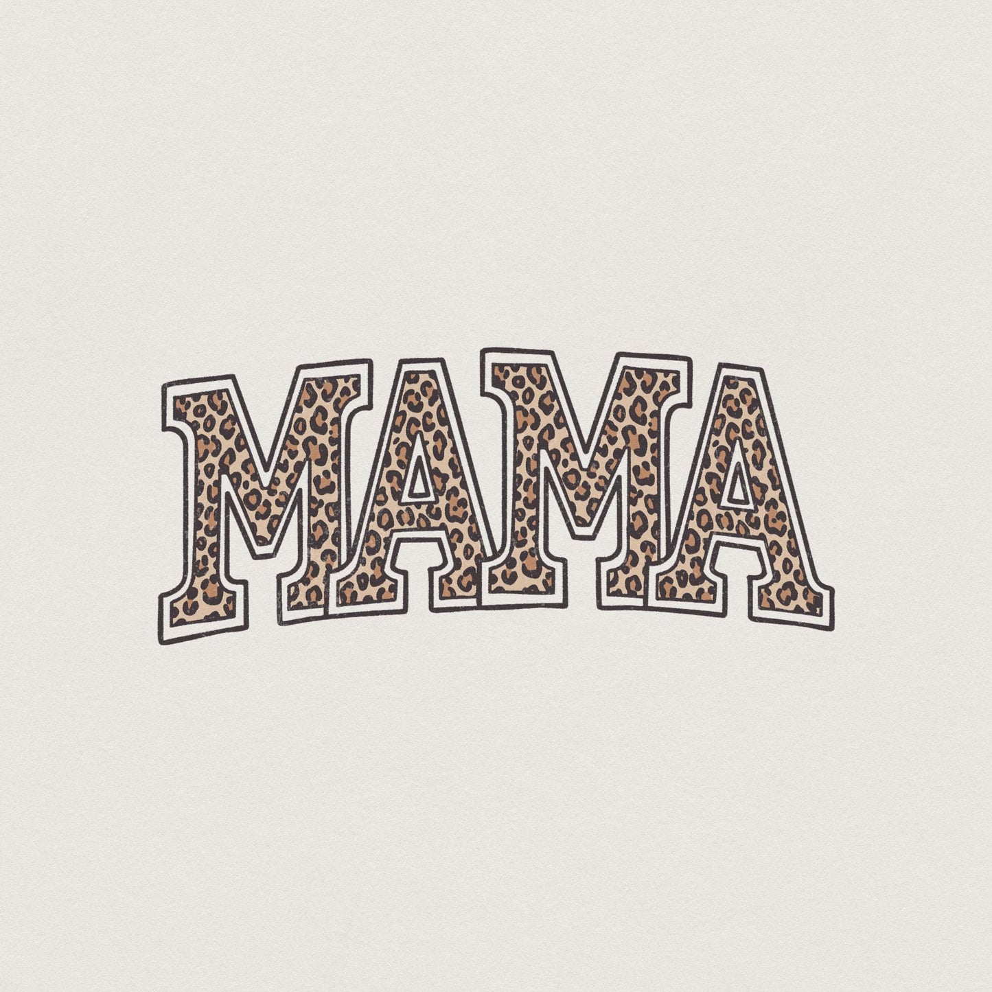 Leopard Mama PNG, Digital Download - 300 DPI Design for T-Shirt
