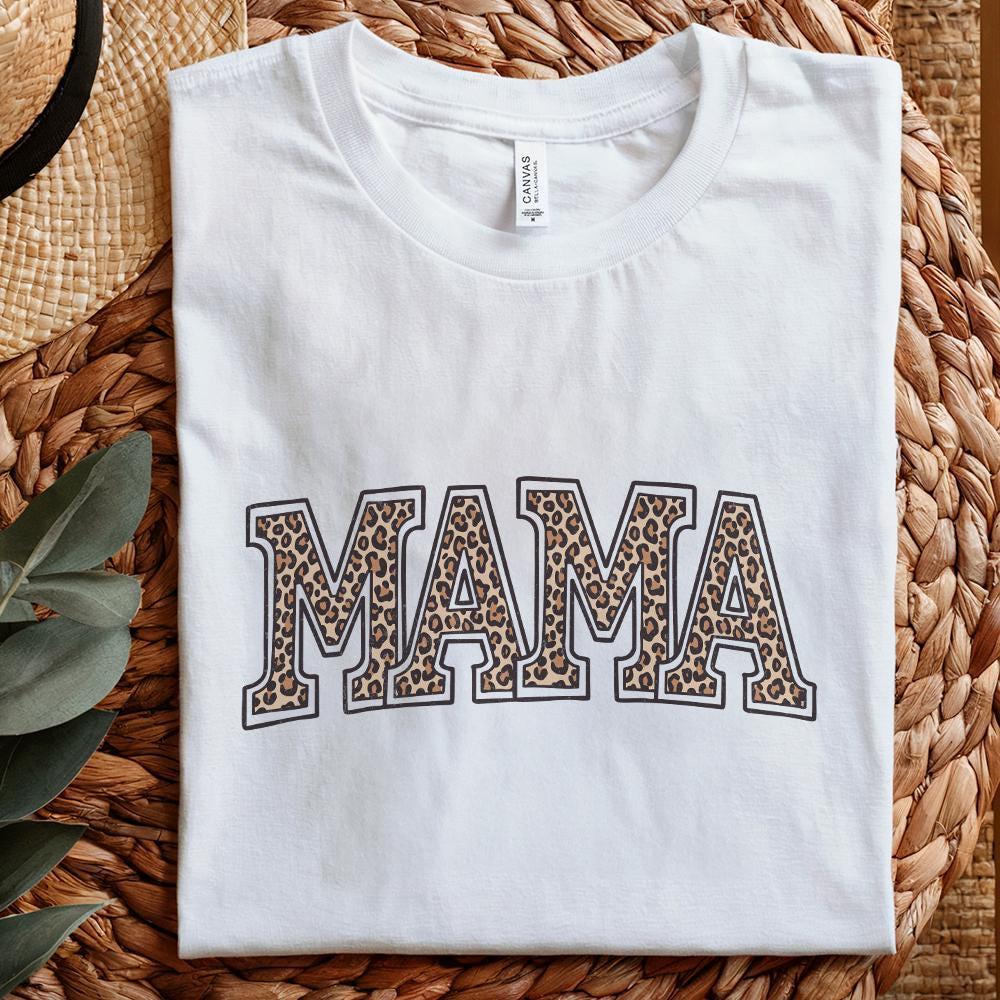 Leopard Mama PNG, Digital Download - 300 DPI Design for T-Shirt
