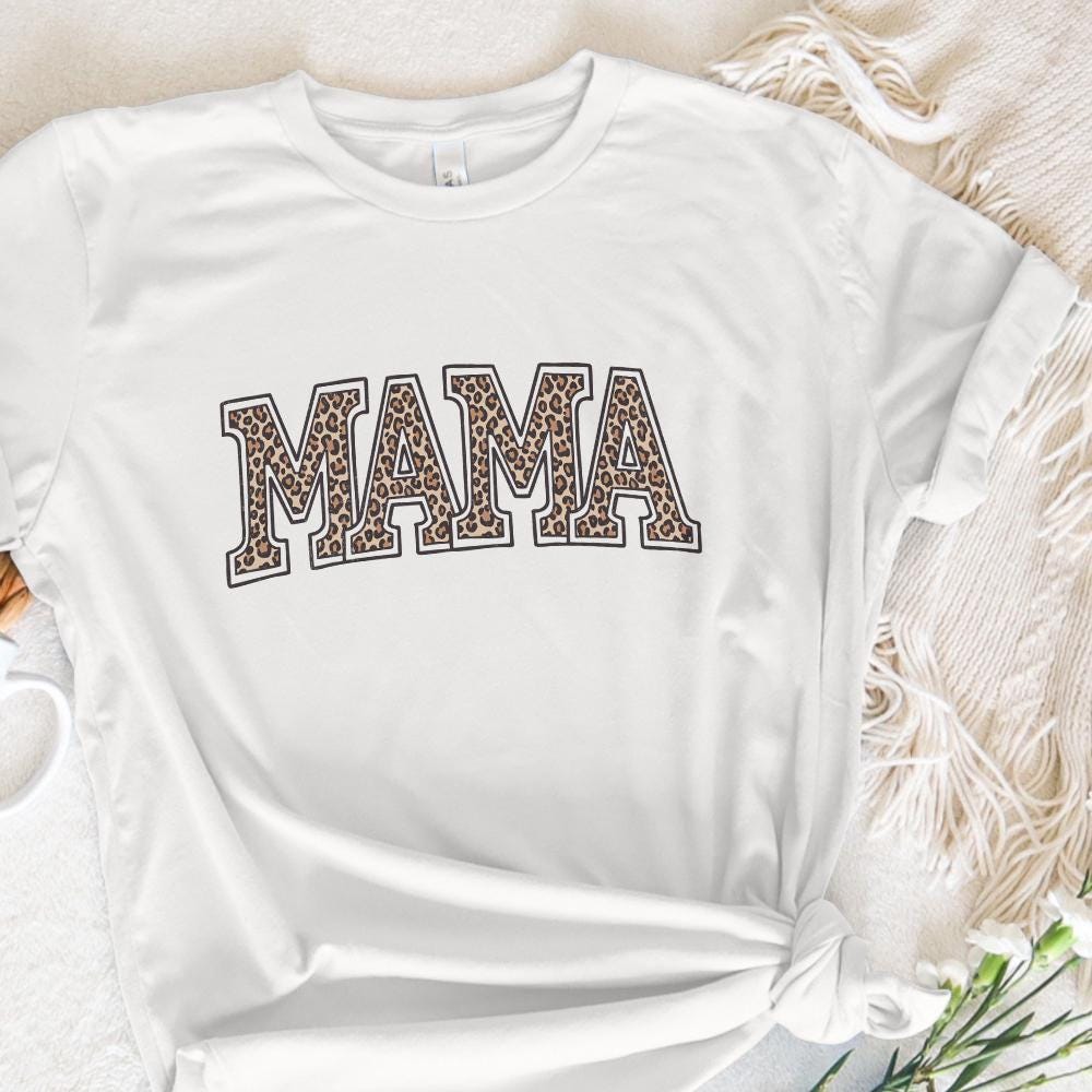 Leopard Mama PNG, Digital Download - 300 DPI Design for T-Shirt