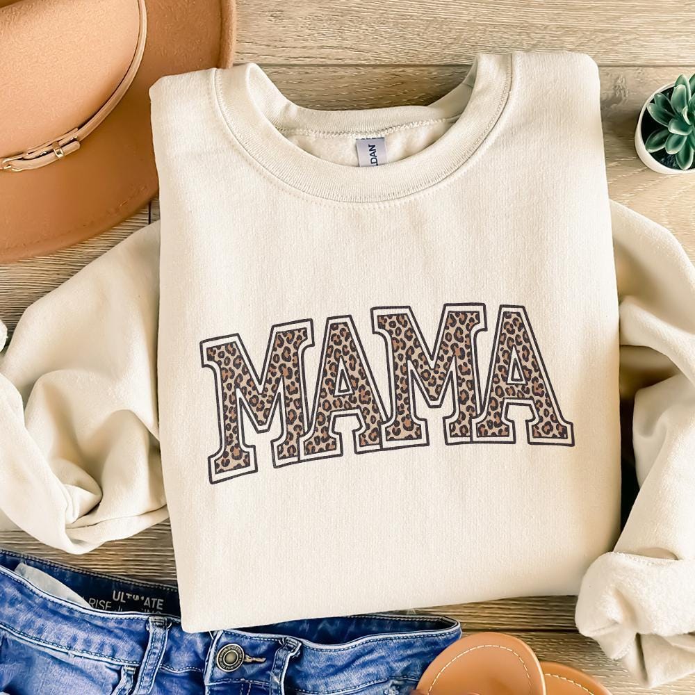 Leopard Mama PNG, Digital Download - 300 DPI Design for T-Shirt