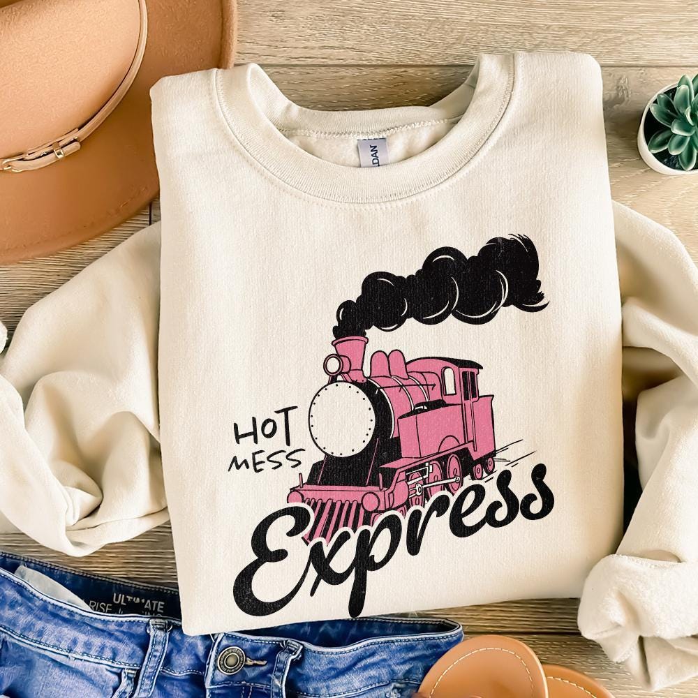 Hot Mess Express PNG, Trendy PNG - 300 DPI Design for T-Shirt