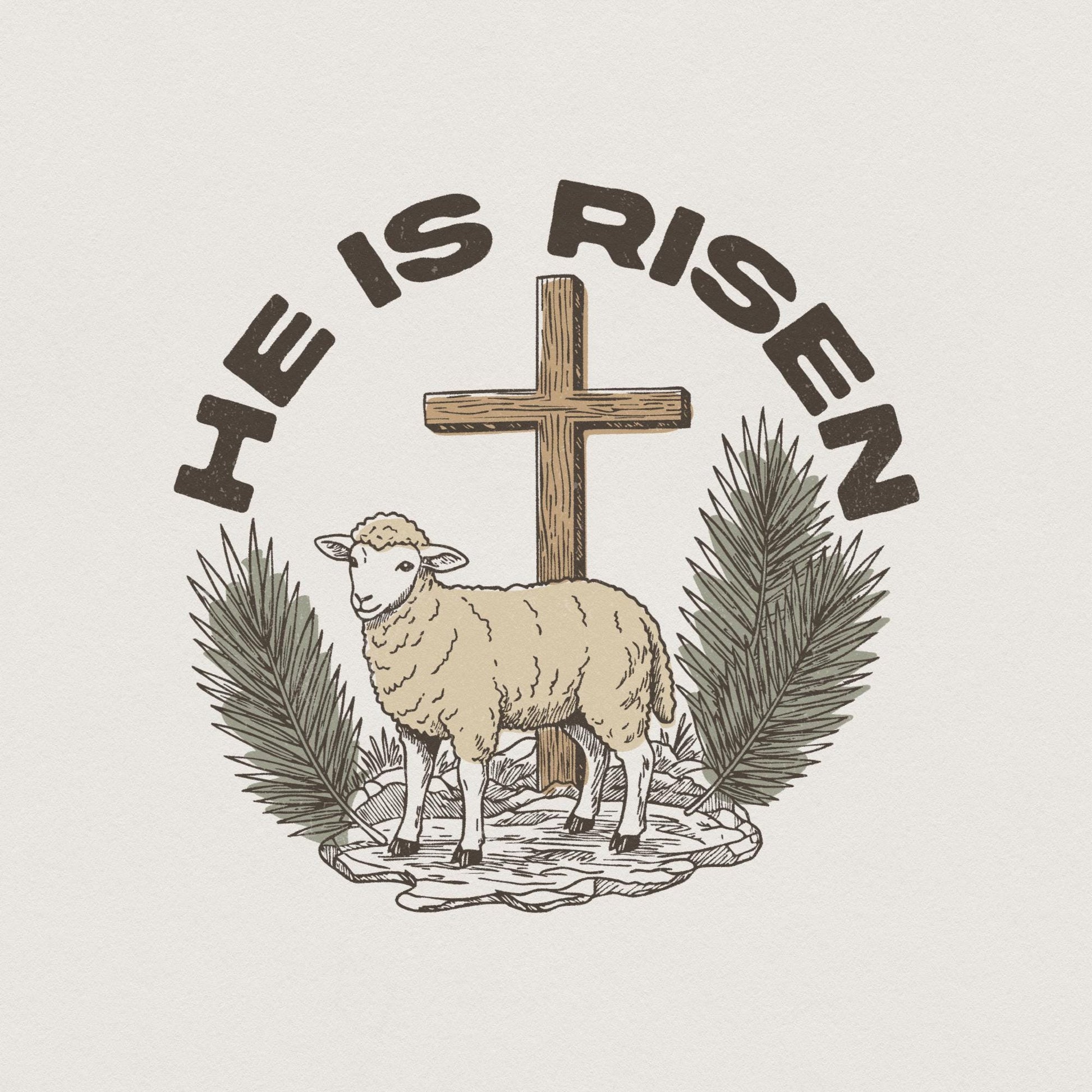 True Easter PNG, Hand Drawn Digital Download - 300 DPI Design for T-Shirt