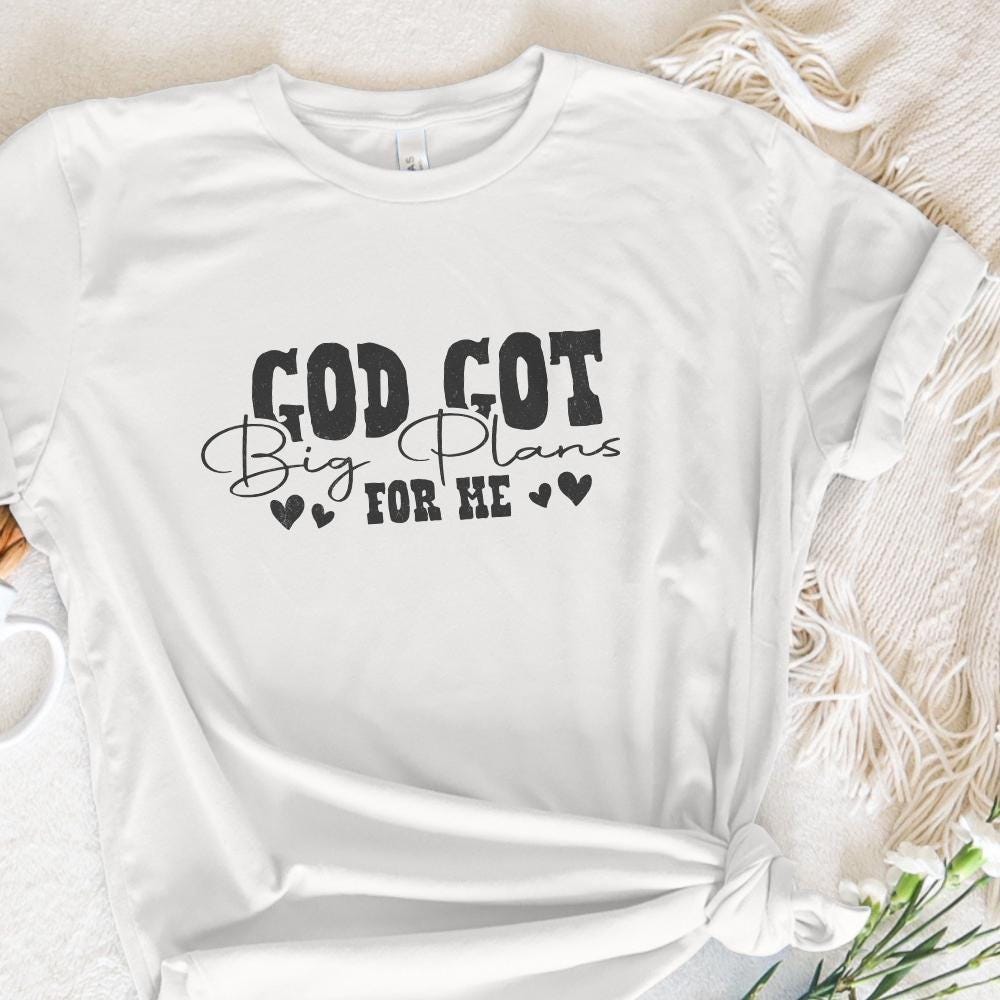 God's Got Big Plans PNG, Christian Kid png - 300 DPI Design for T-Shirt