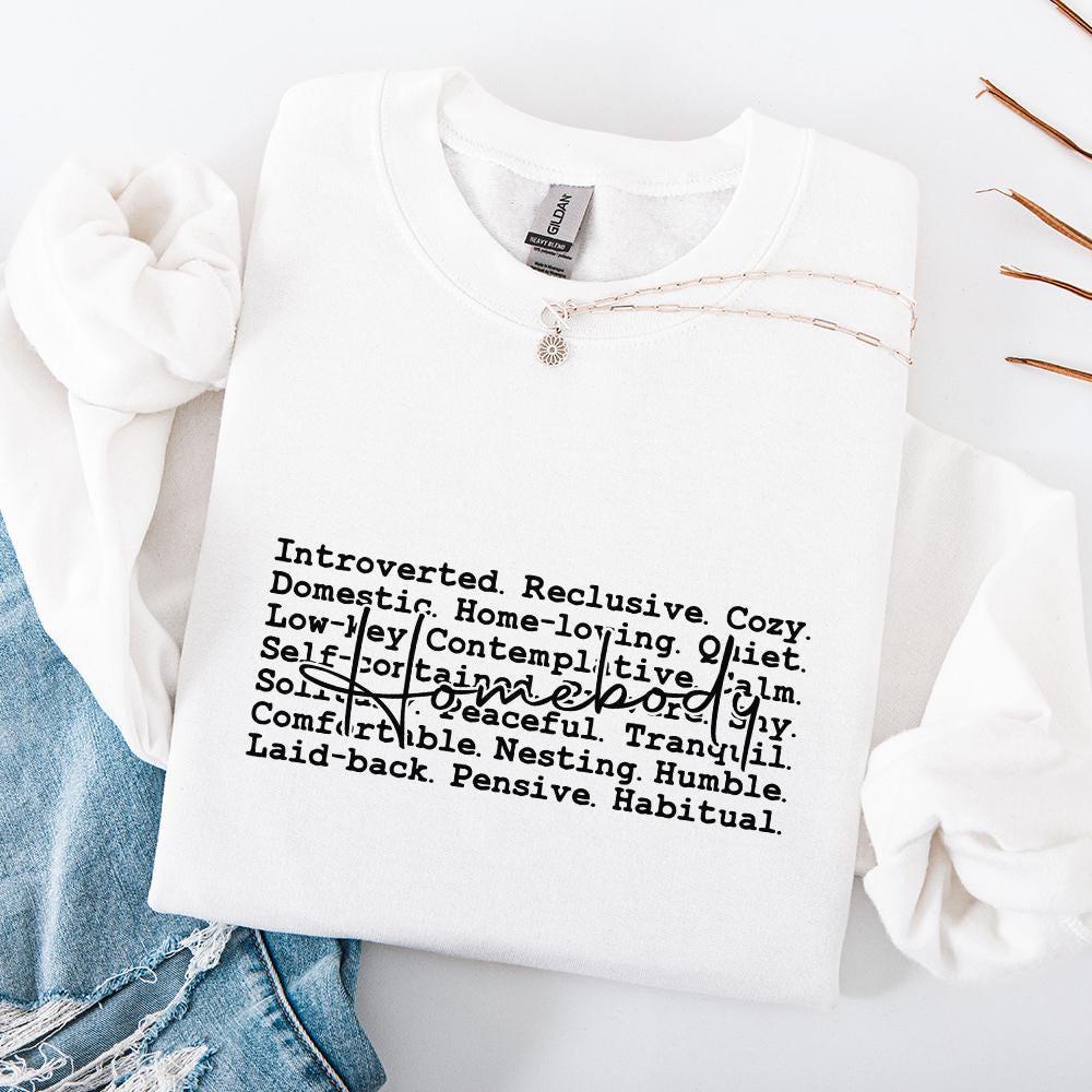 Homebody Words Png, Introvert Png - 300 DPI Design for T-Shirt