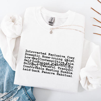 Homebody Words Png, Introvert Png - 300 DPI Design for T-Shirt
